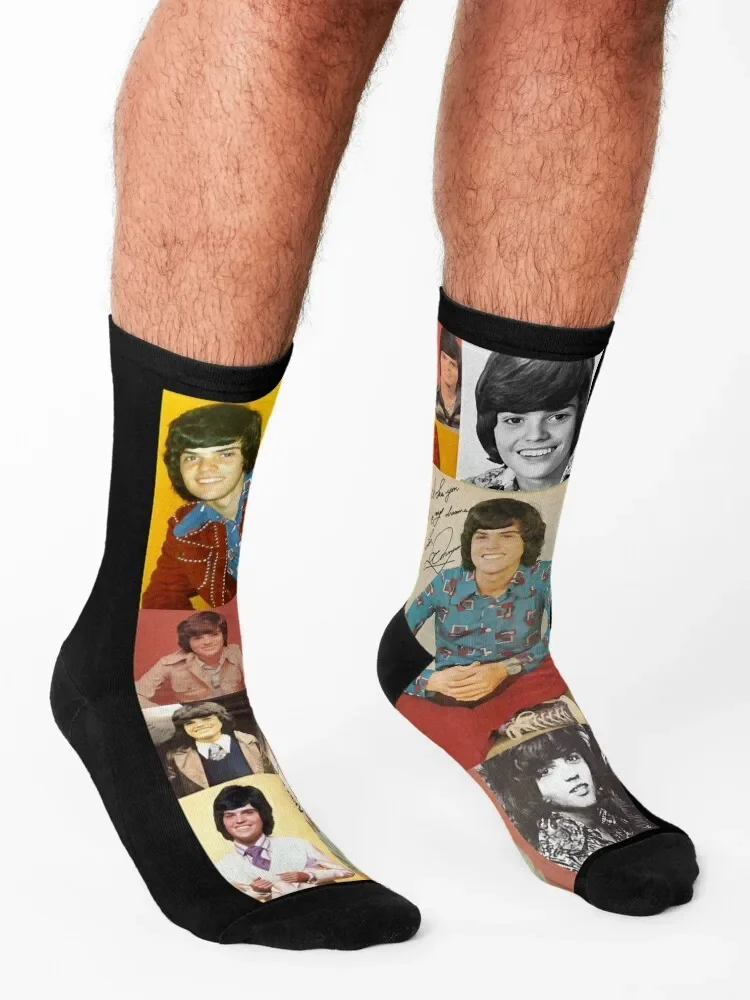 Calcetines antideslizantes para hombre y mujer, calcetín con diseño de Donny Osmond, Retro, Vintage