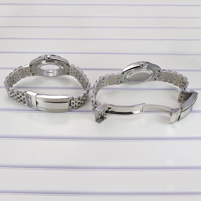 36mm/39mm Luxury Watch Case 20mm Steel Strap For NH35 NH36 NH38 NH70 Miyota8215 Movement Cases 28.5mm Dial Sapphire Glass Oyster