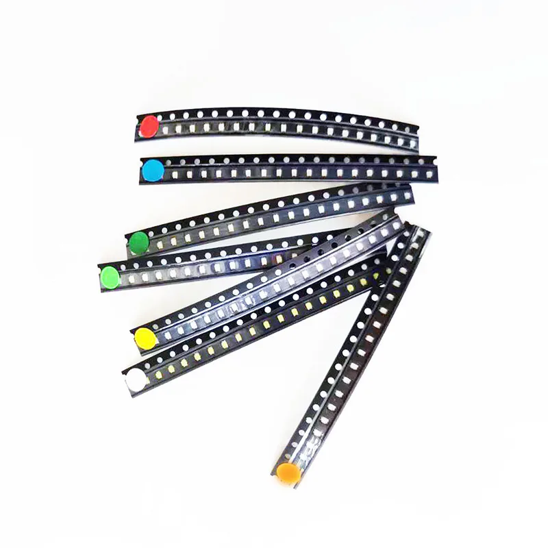 100 Stück 0402 0603 0805 1206 1210 3528 5050 5730 smd LED rot gelb grün weiß blau Leuchtdiode klare LED-Leuchtdiode