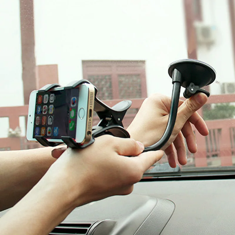 Car Phone Holder Portable Flexiable Adjustable Lazy Home Bed Mount Stand Cell Phone Stand Support For Huawei Xiaomi Iphone GPS