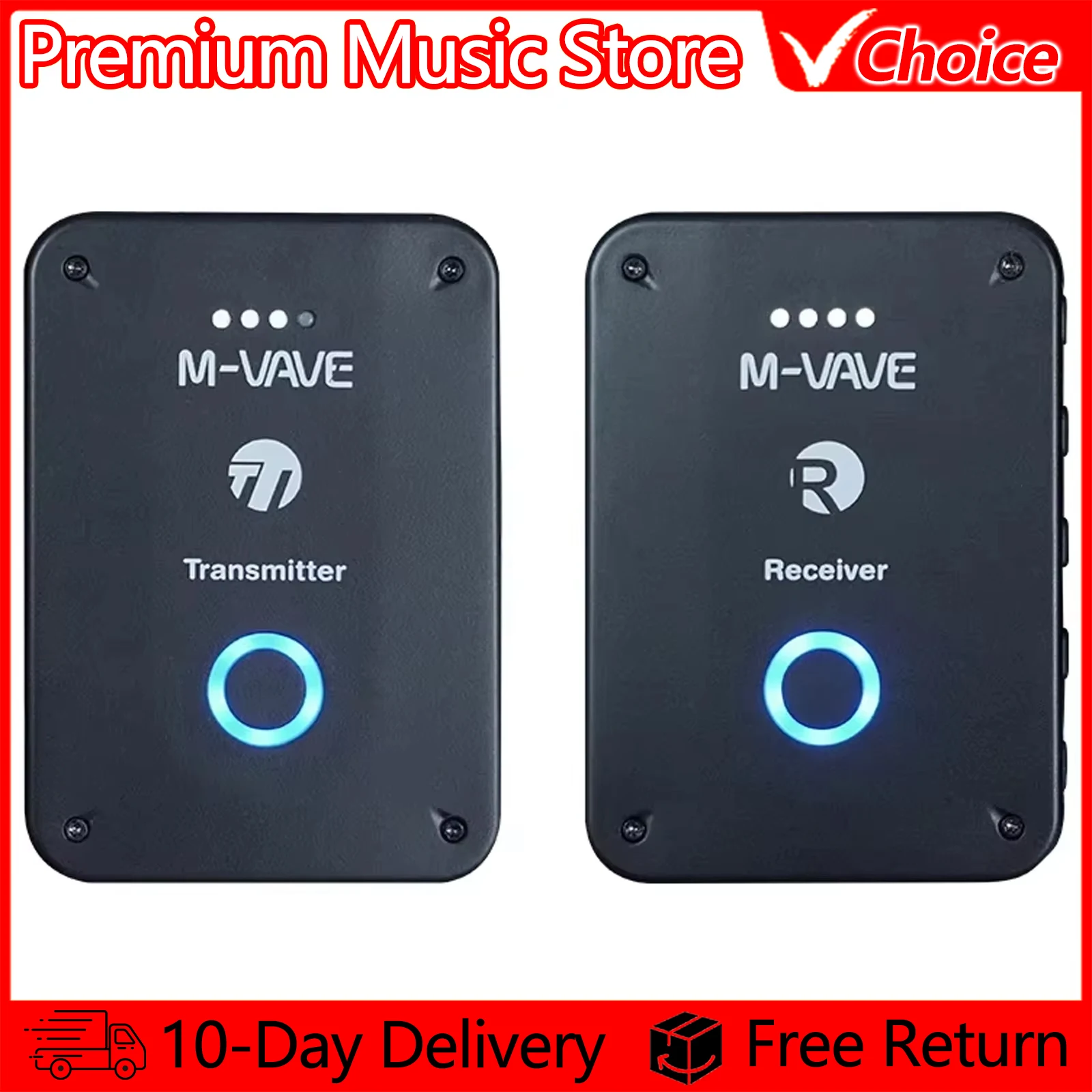 m-vave-24g-wireless-earphone-monitor-wp-9-rechargeable-transmitter-receiver-with-volume-support-stereo-mono-mute-function