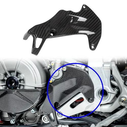Für ducati street fighter v2 Kettenrad abdeckung Kohle faser Motorrad Seiten abdeckung