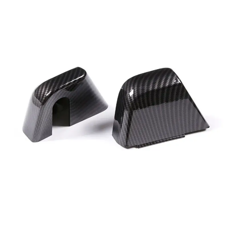 2pcs Carbon Fiber Texture Car Accessories Center Armrest Box Screw Trim Cover For Land Rover Defender 90 110 2022-2023