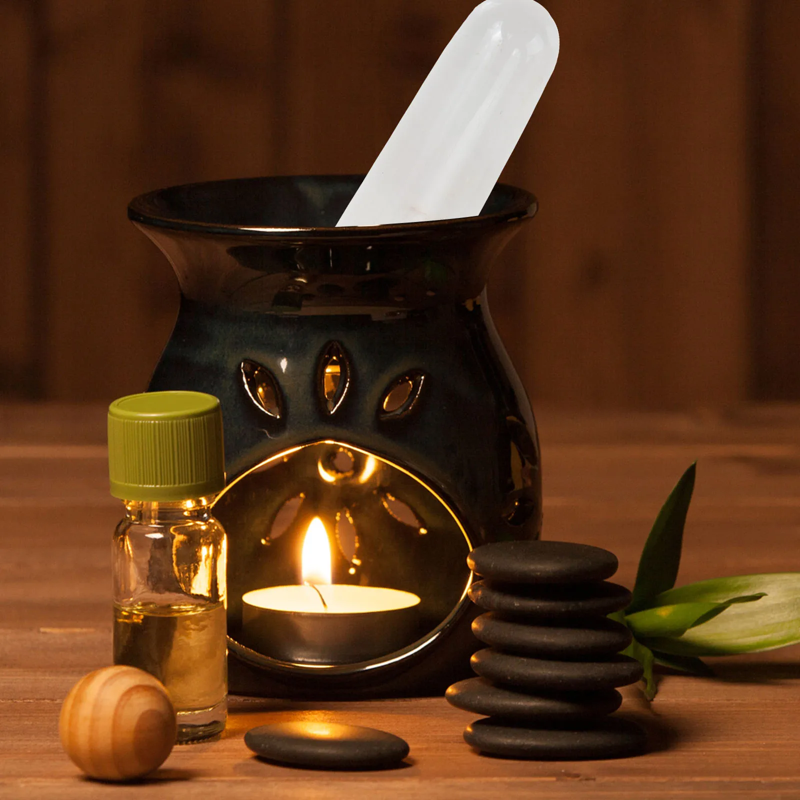 

Jade Massage Stick Acupressure Tool For Face Eye Body Therapy Portable Skincare Beauty Roller Guasha Wand