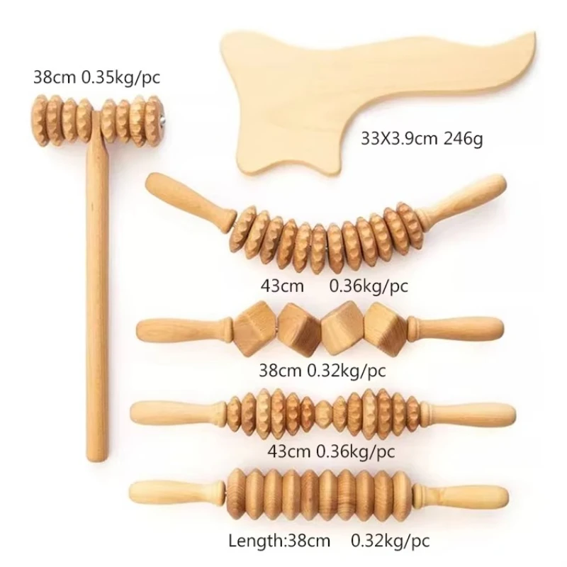 

Chinese characteristics wooden carving hand-held neck abdominal head massage tool muscle release stick roller cover