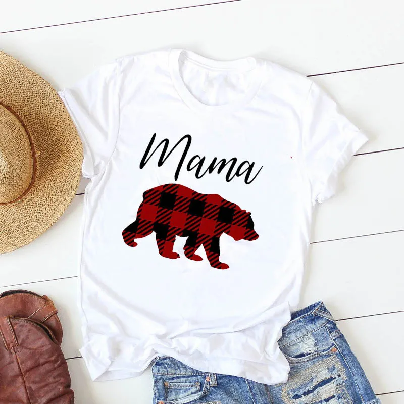 T Shirt Women Dinosaur Flower Plus Size 4XL Mama Summer Nice Camisa Mujer Top Graphic Mother Women Print Tshirt Tees T-shirt