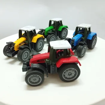 Jouets de Puzzle pour enfants, modèle de voiture en alliage, Simulation, Mini voiture de ferme, tracteur, voiture d'agriculteur, cadeau d'anniversaire pour enfants garçons, jouets de voiture