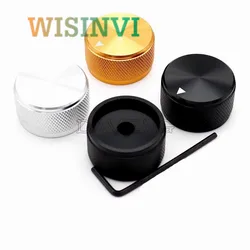 1PCS knurl Aluminum Alloy Knob cap 30 * 17mm Potentiometer Knob Audio Knob cap tube amplifier Inner Hole 6.0MM