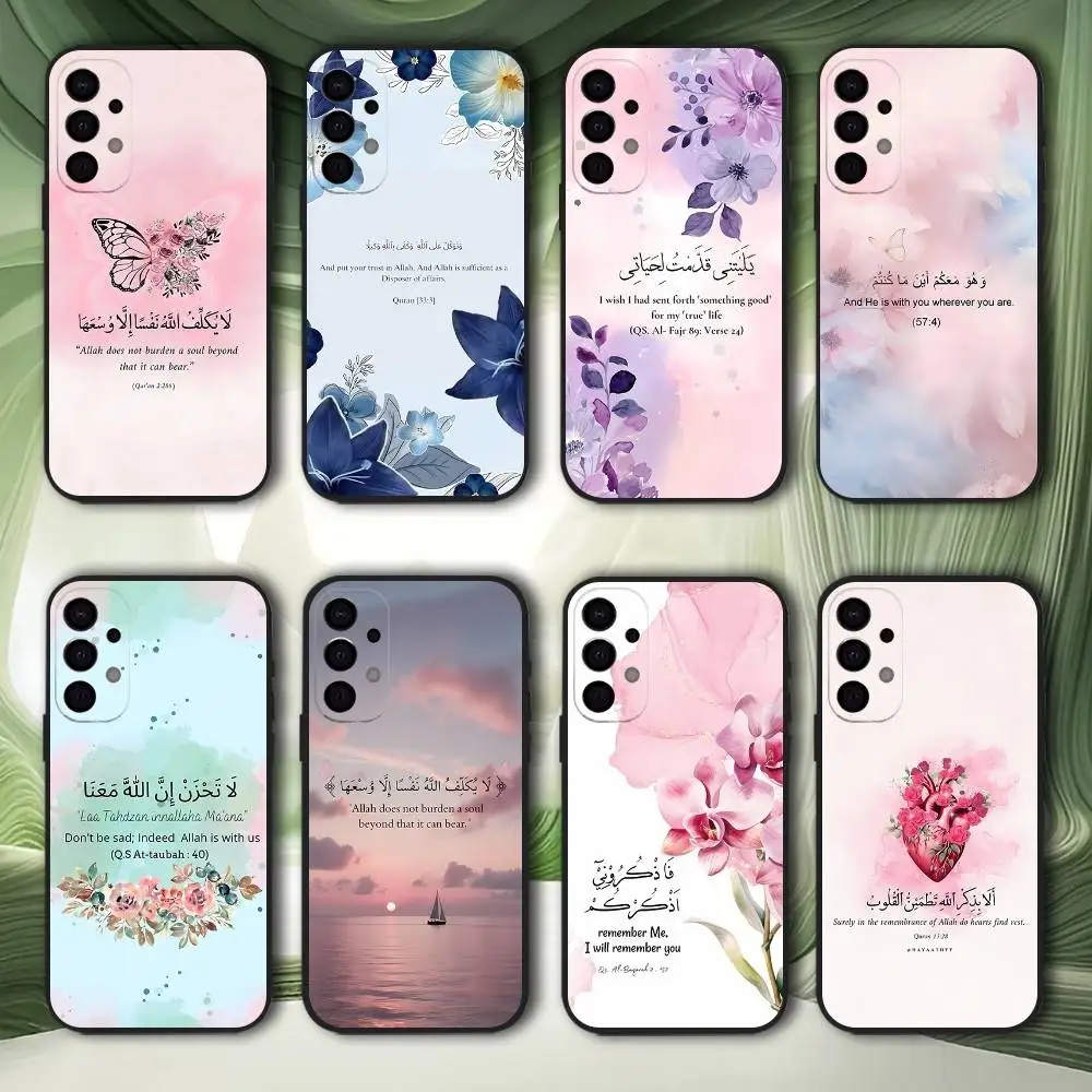 

Arabic Quran Muslim Quotes Shockproof Phone Case For Samsung S25,S24,S21,S22,S23,S30,Ultra,S20,Plus,Fe,Lite,5G Black Cover