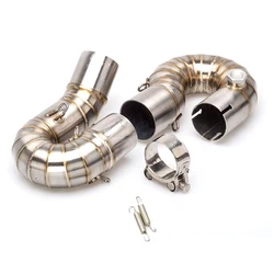 CBR1000 Motorcycle Exhaust Muffler Middle Link Pipe For CBR1000RR CBR 1000RR 2008-2017 Stainless steel Mid Tube Slip-On