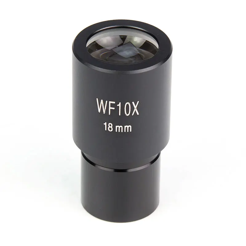 Microscopio biologico 10X Ampio Campo Oculare Lente In Vetro Ottico di WF10X Dimensioni di Montaggio 23.2 millimetri 2 PCS