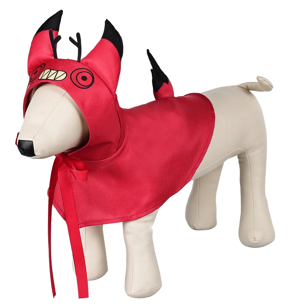 Alastor disfraz de fantasía para mascotas, ropa para perros grandes, abrigo, traje de Carnaval de Halloween
