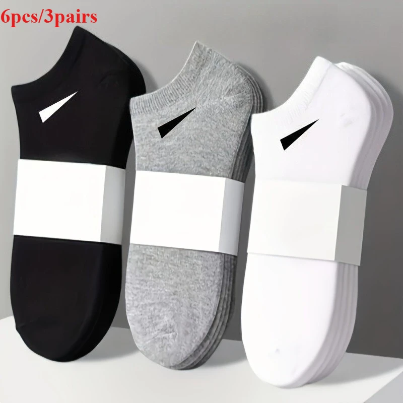 

6 шт./3 пары мужских и женских низких носков до щиколотки - мягкие, легкие, дышащие, незаметные спортивные носки для занятий спортом и повседневной носки, Soli