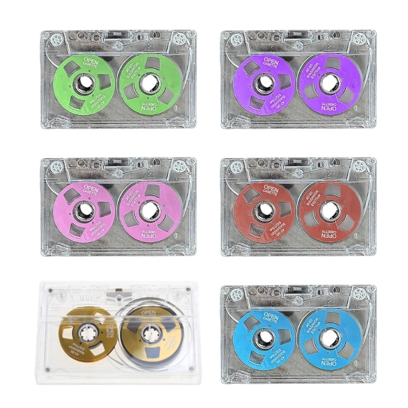 Double Sided Metal Cassette Tape Blank Recording Tape Player Empty Tapes for 50 Minutes of Clear Music Sound Recording P9JD