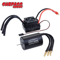 SURPASS HOBBY Waterproof 3650 2300KV/3100KV/3900KV Brushless Motor With 60A ESC Combo for 1/10 1/12 RC Car Truck Toy