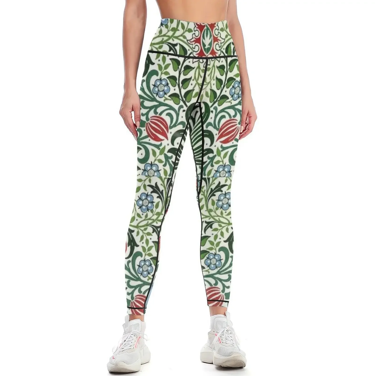 

Pomegranate William Morris Leggings legging gym Training pants Womens Leggings