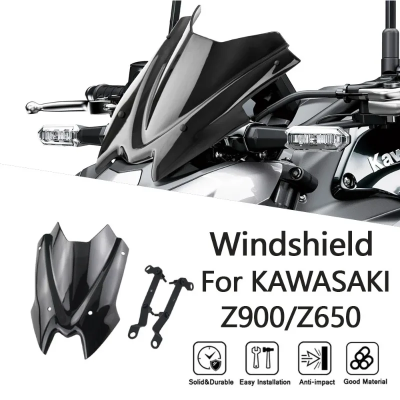 

For Kawasaki Z900/Z650 2020-2024 Windshield Front Windshield Windshield Shroud, Motorcycle Accessories