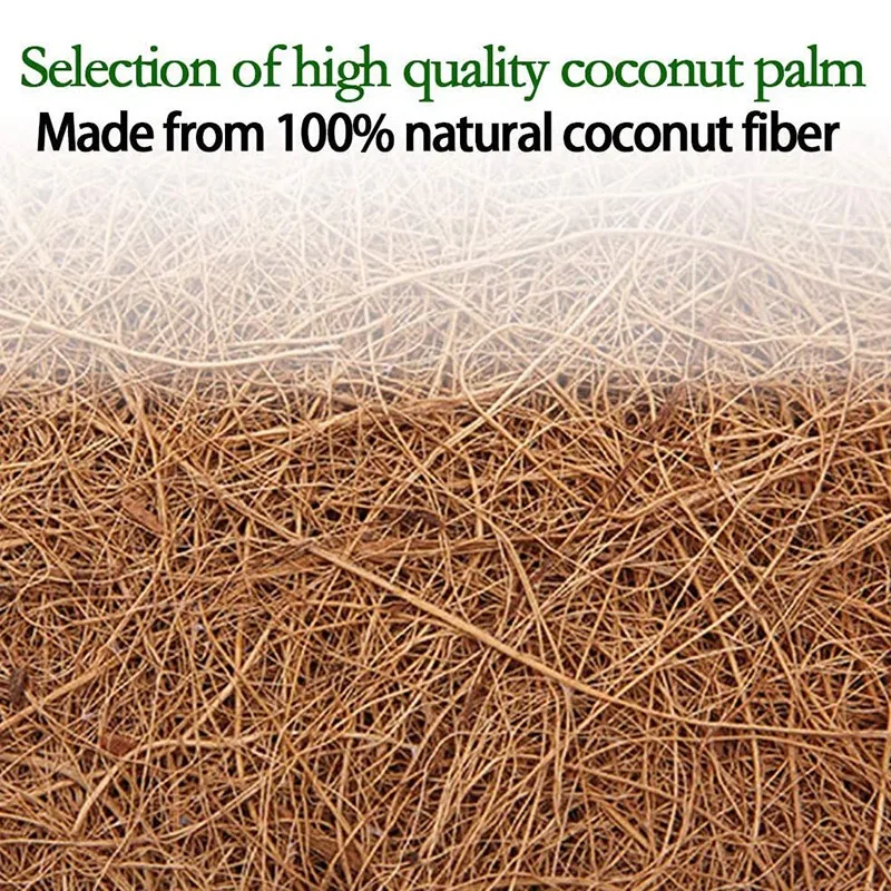 10 Pieces Of 11.8 Inch Coconut Palm Fiber Tree Mulch Protection Pads-For Disc Plant Mulch, Flower Pots