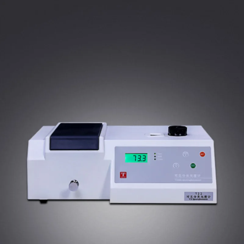 Visible Spectrometer Wavelength 330-1020nm Spectrophotometer Tester Precision Vis Photometer with Analyser Cuvette Kit 721