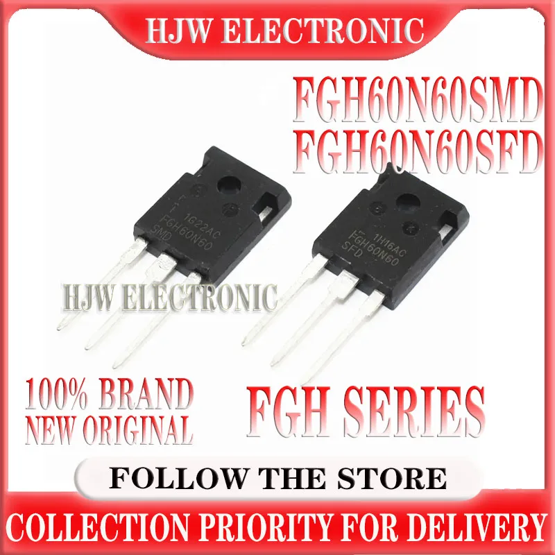 

1pcs FGH60N60SMD FGH60N60SFD TO-3P FGH60N60 TO3P 600V 60A Field Stop IGBT 60N60