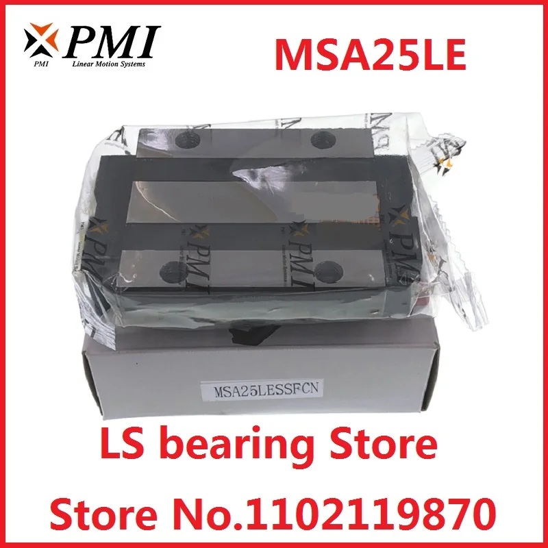 1pc 100% brand new original genuine PMI brand linear guide block model MSA25LE-N