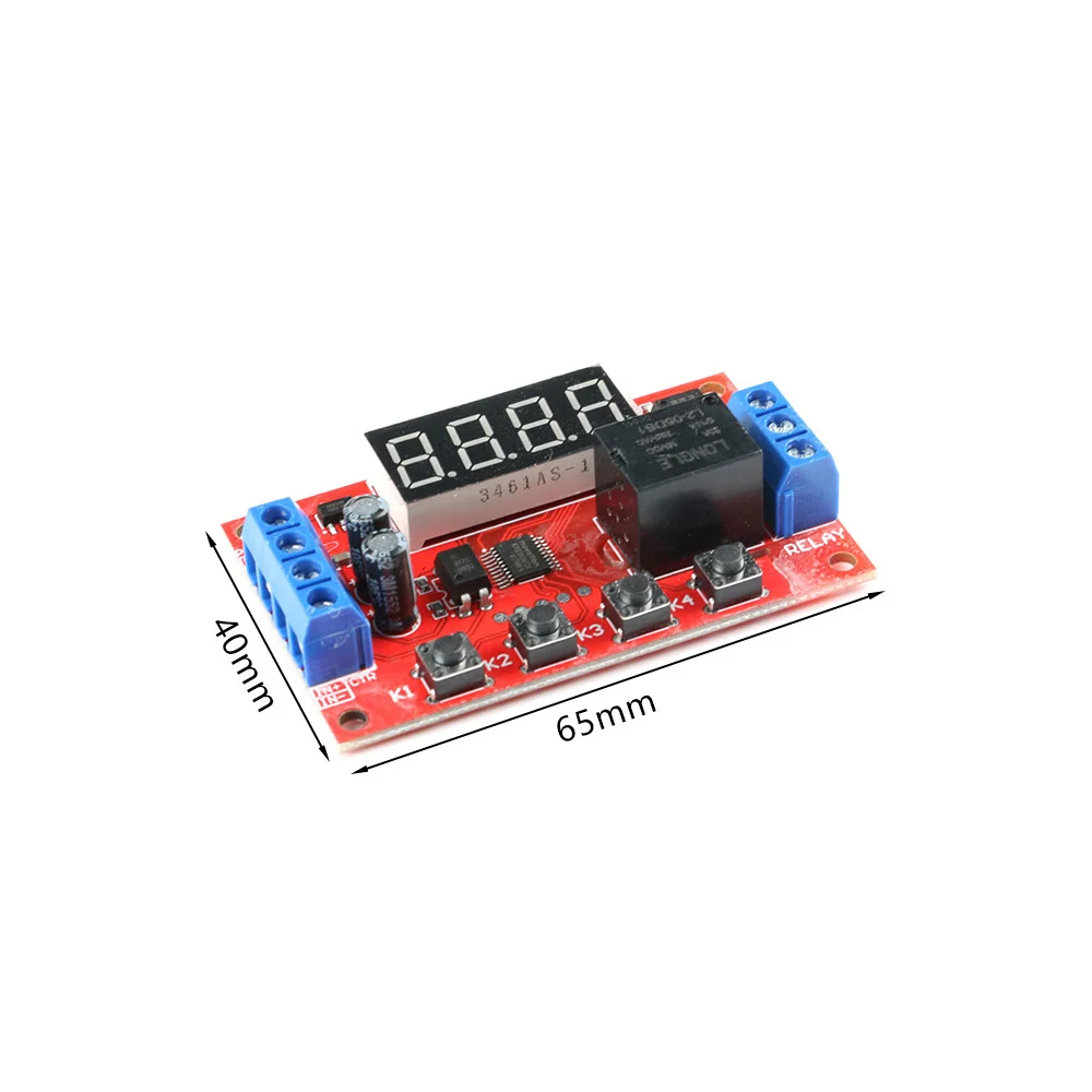 

DC 5V 12V 24V 10A Adjustable Time Delay Relay Module 32 Functions Digital Timing Relay Delay Trigger Switch Timer Control Switch