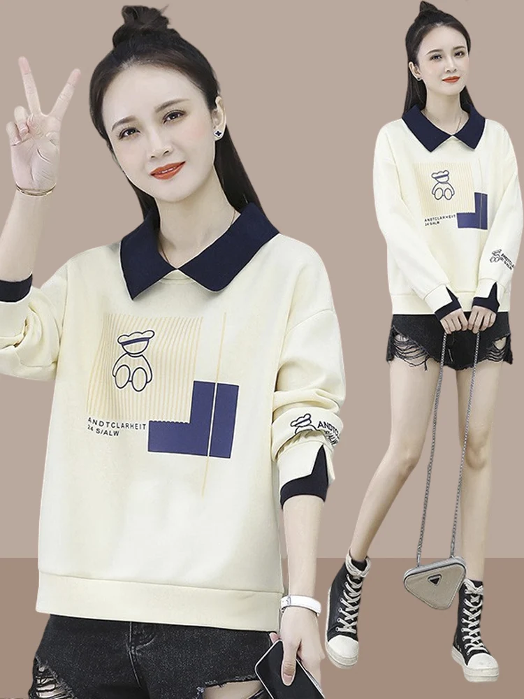 

Women's Sweatirt Collar Long Sve Thin Spring Autumn Winter New Sle Faionable ort Size Small Innerwear