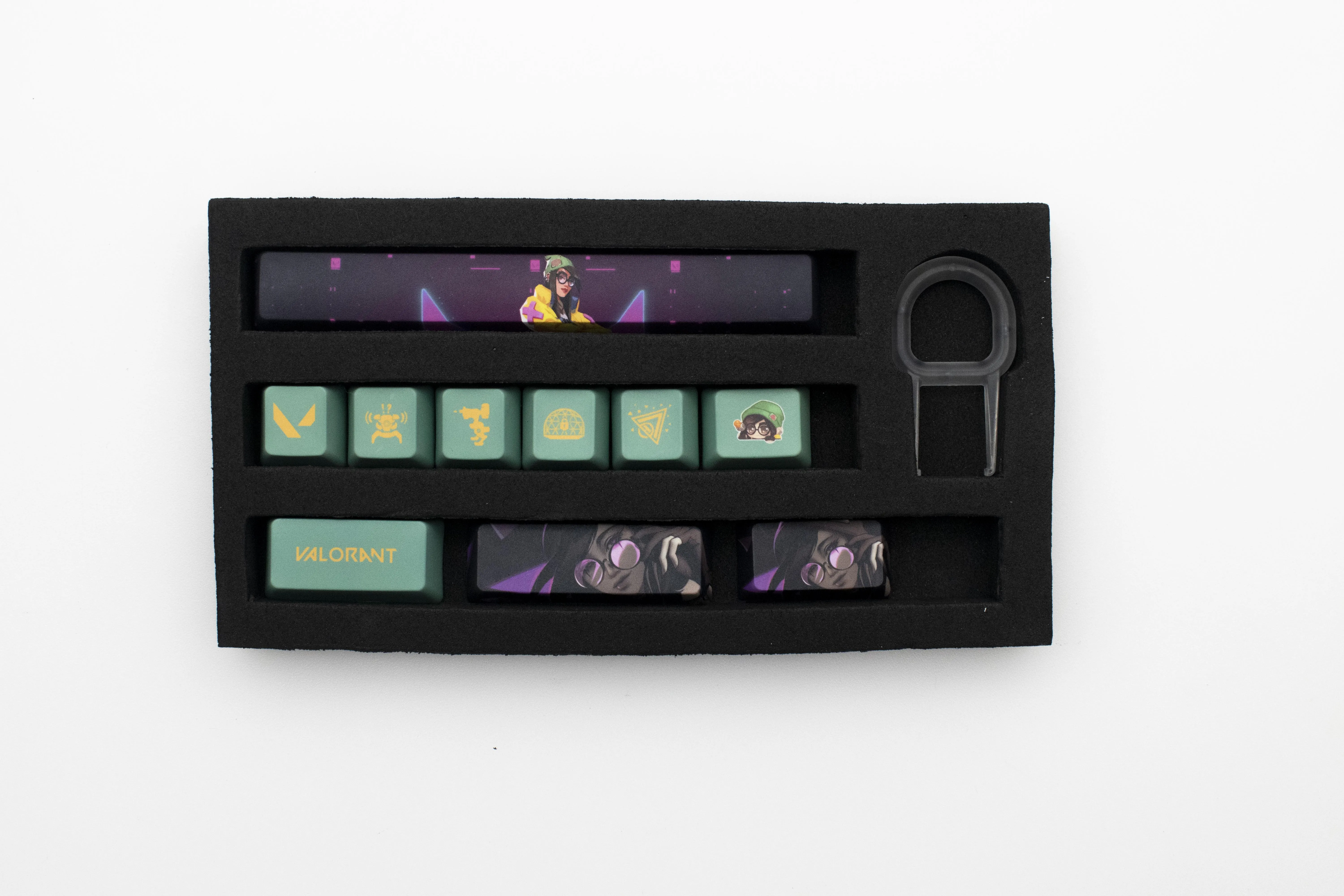 Valorant Keycaps Killjoy OEM Profile 10Keys PBT Dye Sub Keycaps