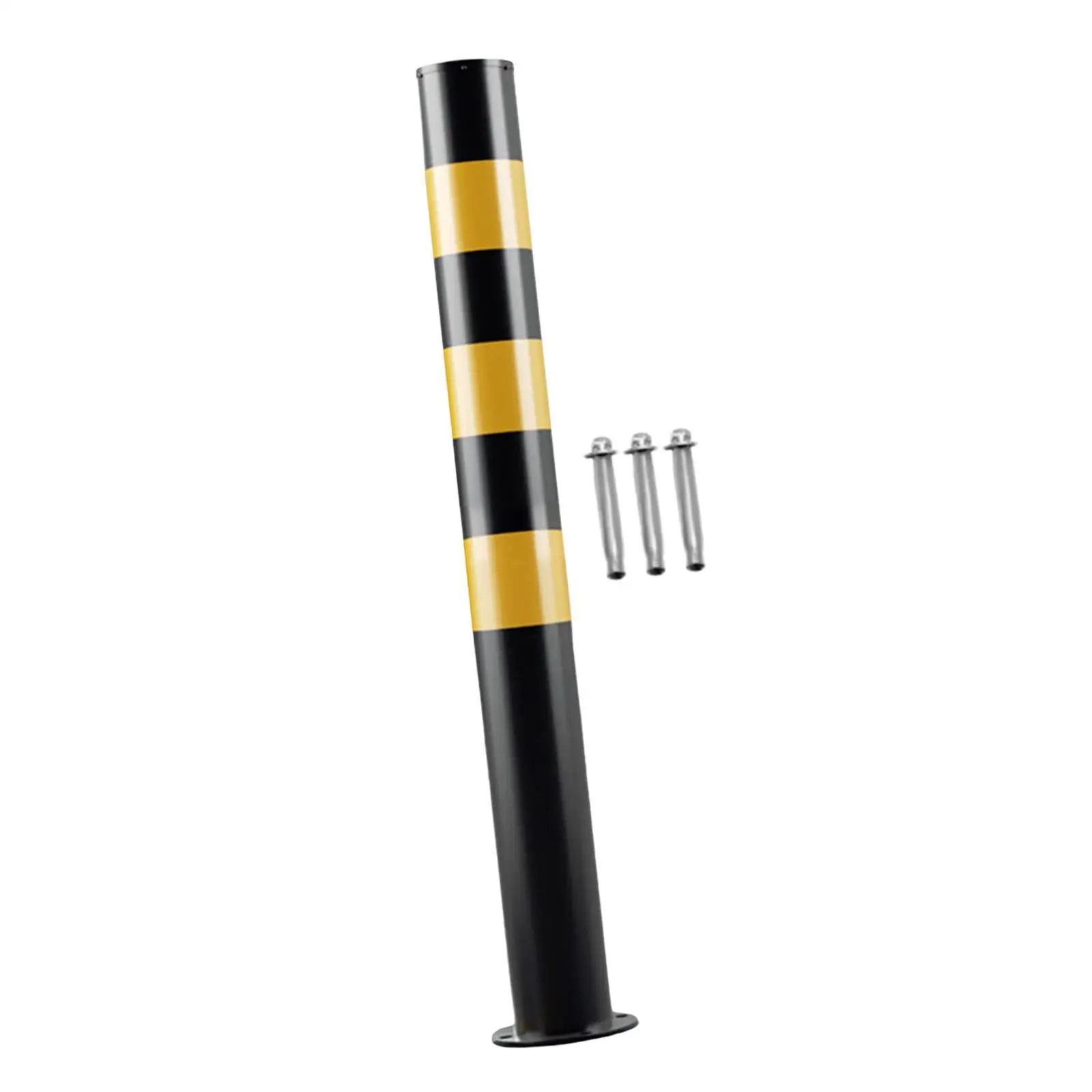 Safe Bollard Post Metal Sturdy Protection Accessory 30' H Parking Bollard for Street lanes Parking Hotels Supermarkets Sidewalks