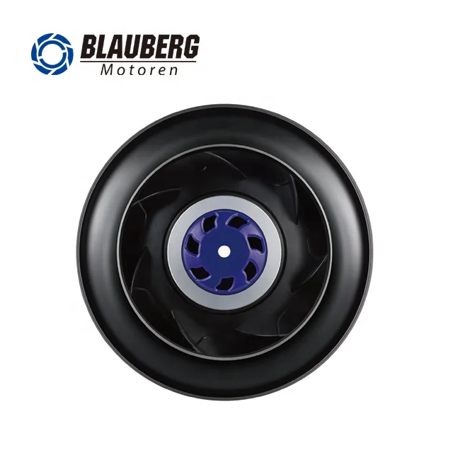190mm 115V EC Motor Ball Bearing Industrial Cooling Air Purifier Duct Fan with Brushless Backward Centrifugal Feature