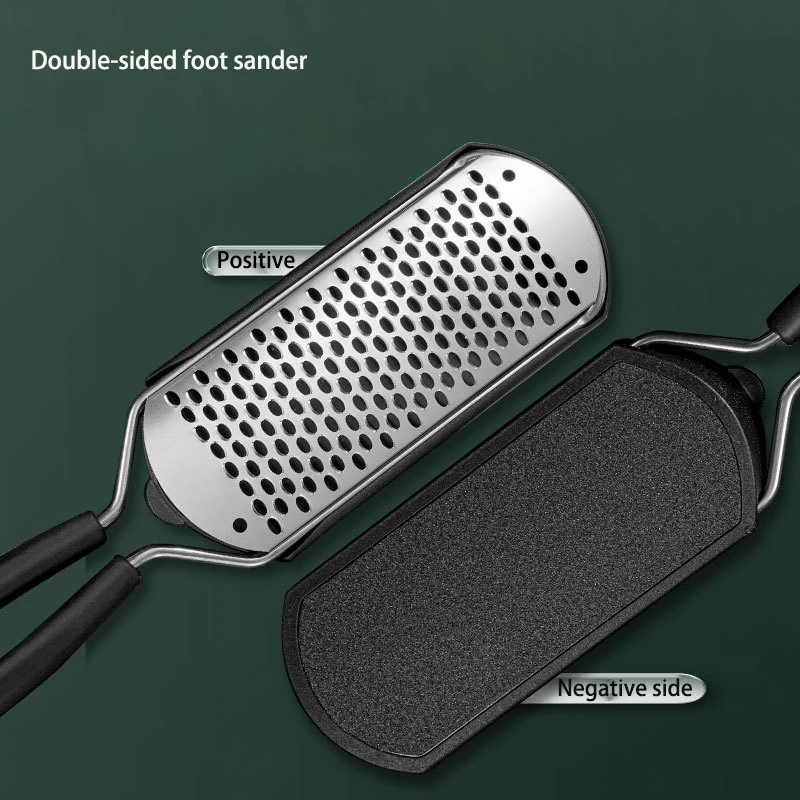 1 قطعة الفولاذ المقاوم للصدأ ملف القدم الاغتصاب الكالس بيليه مزيل الصلب الجلد الميت الحاويات الغسيل لإزالة كعب باديكير سبا أداة