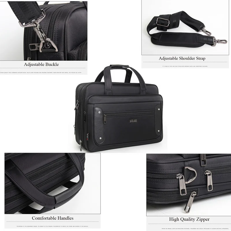 Imagem -05 - Bolsas de Negócios de Grande Capacidade Bolsas de Laptop Masculino 16 17.3 Notebook Computer Bolsalas Male Crossbody Travel Shoulder Bag