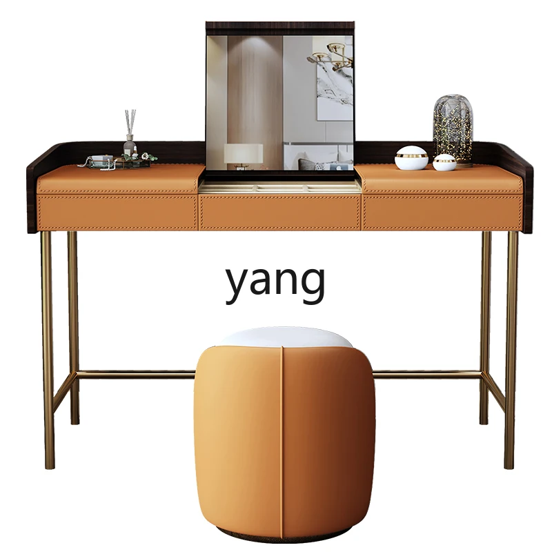 

YJQ Dresser Bedroom Premium Makeup Table Minimalist Flip Makeup Table