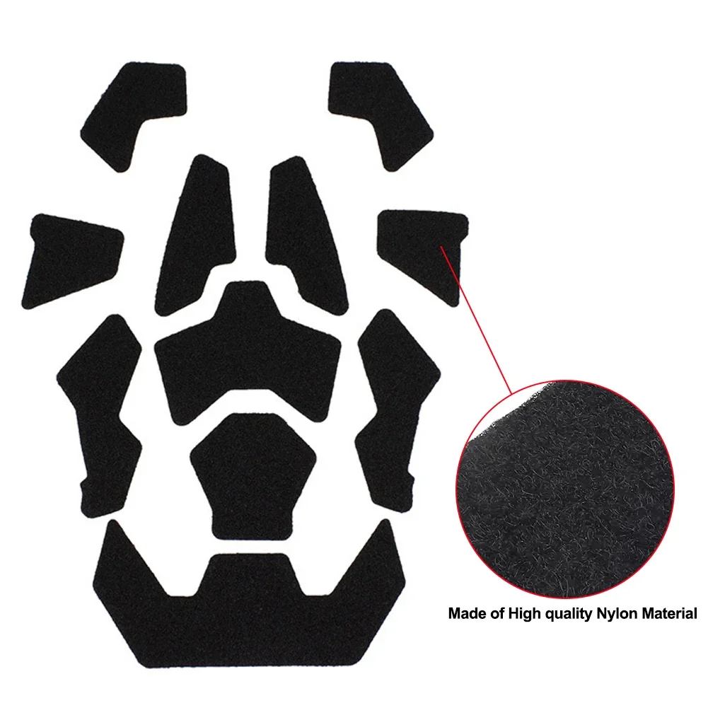 11Pcs/set Tactical FAST Helmet Cable Management Kits Magic Sticker Universal Tape Helmet Padding Stickers Tatico