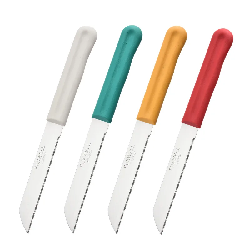 12pcs/Set Steak Knives Set with Serrated Blade Stainless Steel Comfort Handle Dinner Knifes Set for Meat Bread Table Knife Set