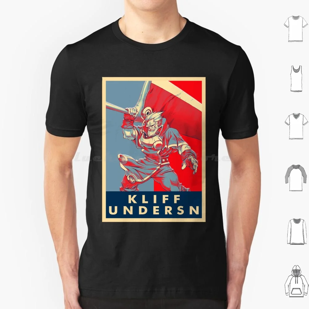 Kliff Undersn T Shirt 6xl Cotton Cool Tee Guilty Gear Anime Guilty Game Gear Strive Fighting Game Fighting Games Guilty Gear