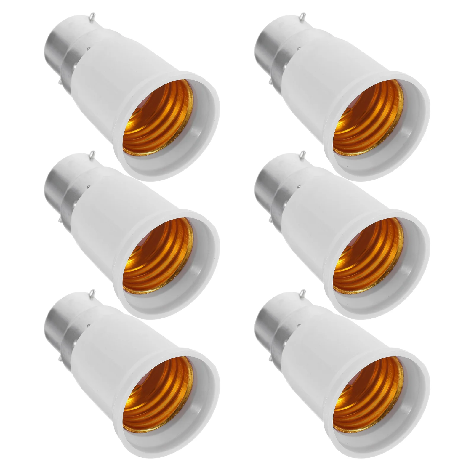 6 Pcs Light Bulb Adapter Socket Outlet Chandelier Lamp Accessories Base Converter