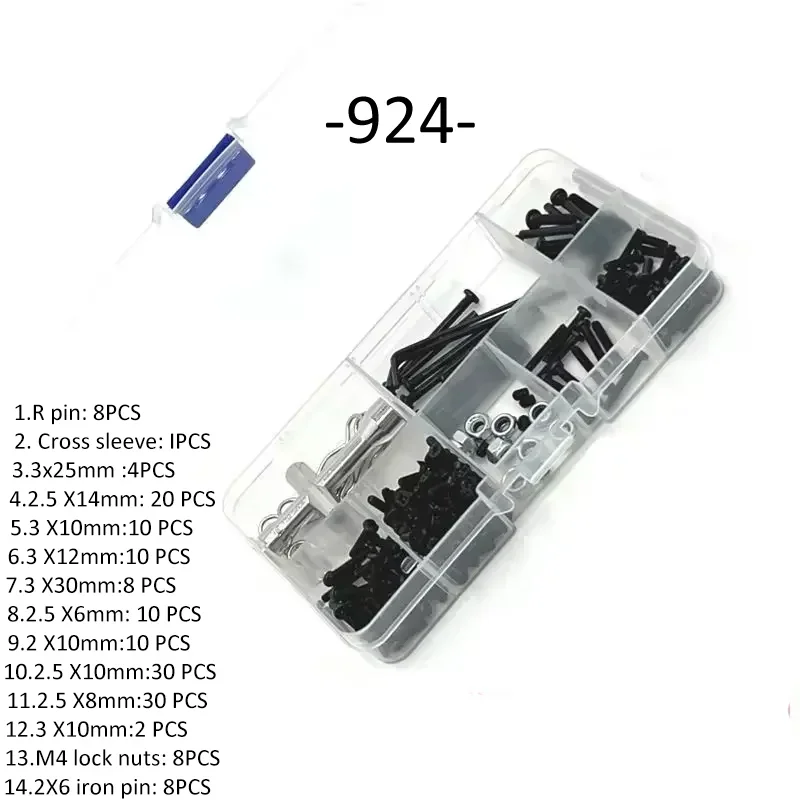 SG116 PRO MAX 16101 16102  PRO RC Automotive Parts Turning Shaft Gear Bearing Pull Rod Steering Cup Swing Arm Motor Tire Screws