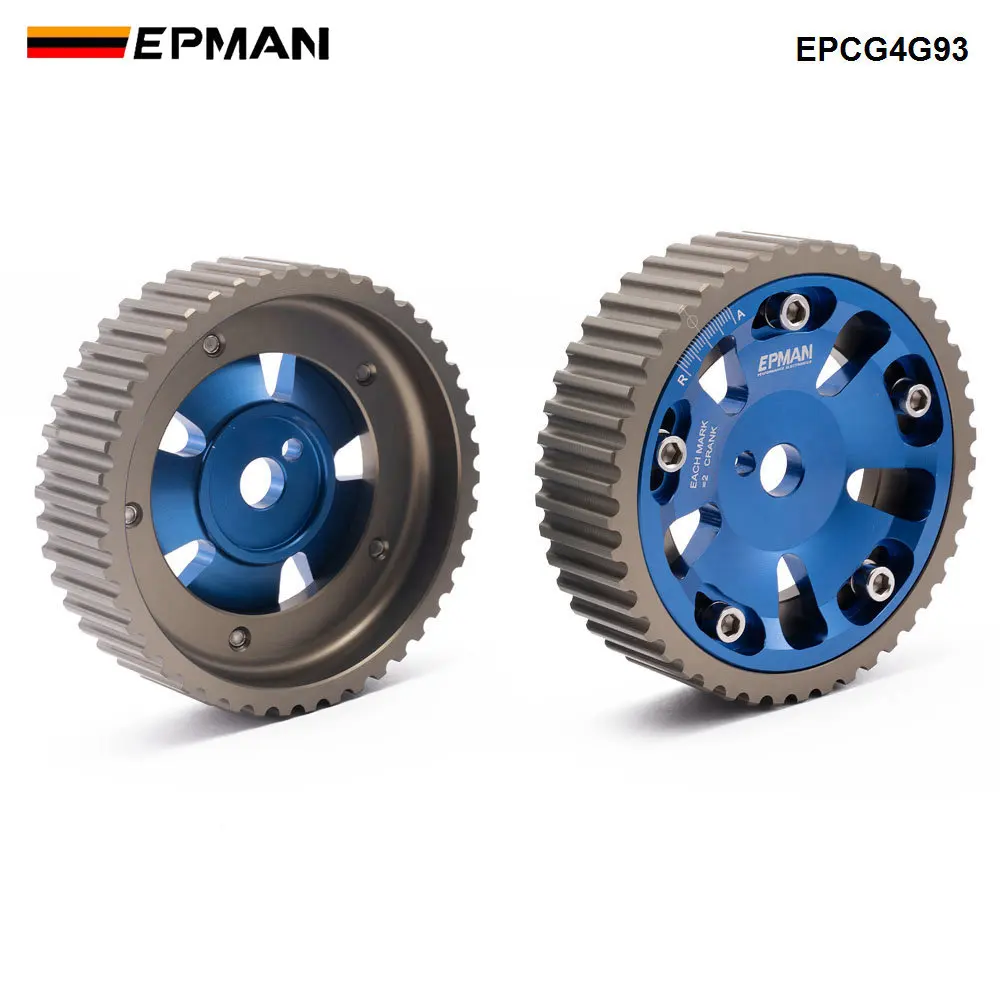 EPMAN 2Pcs Adjustable Cam Gears Timing Gear Pulley Kit For