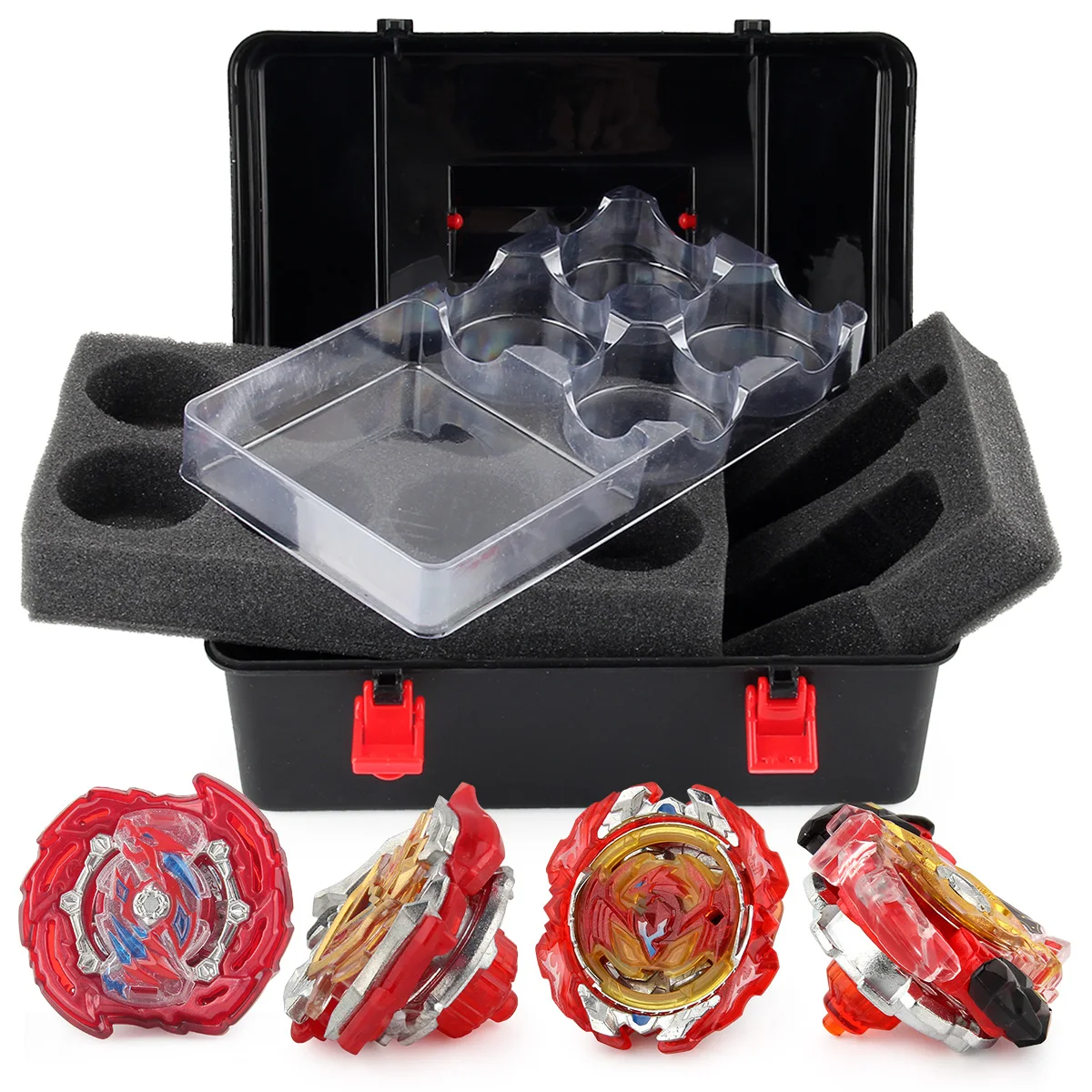 Burst Bey Kit Gyro Spinning Toy Battle Tops met draagraketten Set Organiseer Box Kerstcadeau