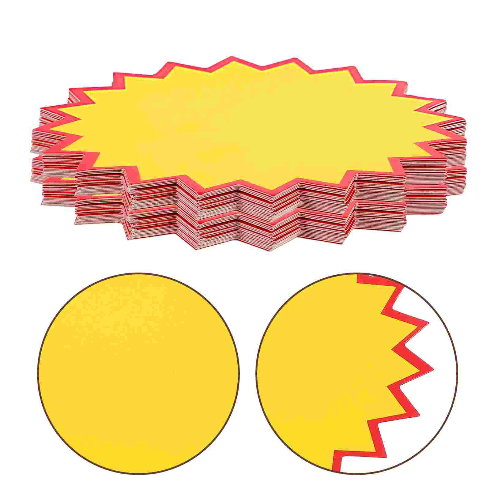 100 Uds 11x6cm etiqueta de precio papel publicitario pegatina de explosión etiqueta de precio especial etiqueta de precio soporte de señal