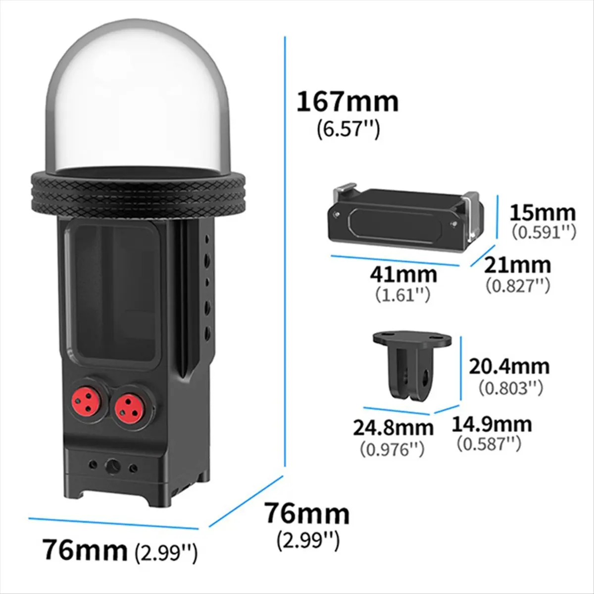 m05k-waterproof-cage-for-dji-osmo-pocket-3-diving-housing-80m-frame-protective-shell-quick-release-magnetic-base