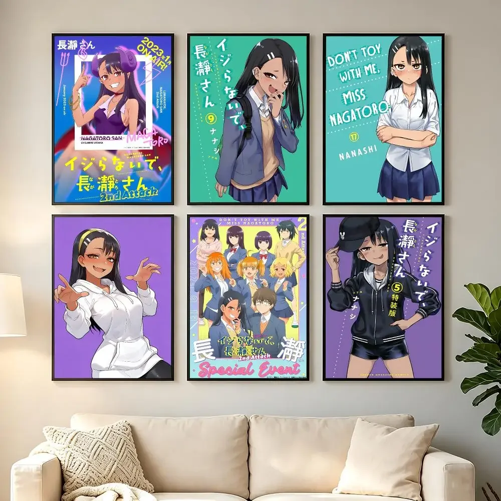 anime Don't Toy With Me Miss Nagatoro Poster HD Printing Comfortable and Fresh Style Wall Art Home Decor Living Room Cafe Gift