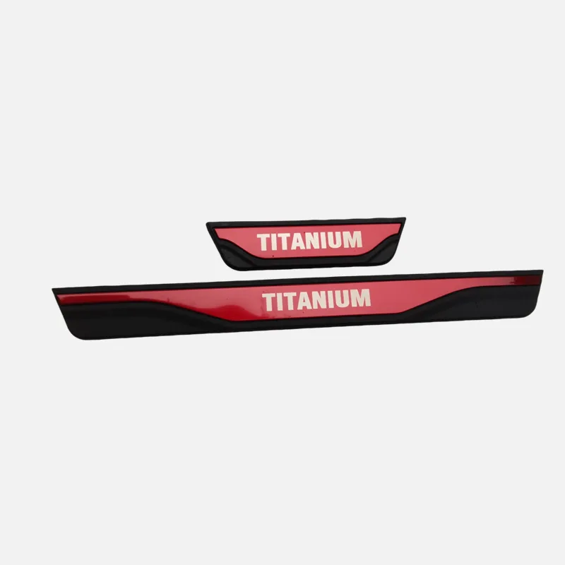 For Ford Titanium Tourneo 2016-2022 2023 2024 2025 2026 2027 Car Door Sill Plate Plastic Stainless Interiors Styling Accessories