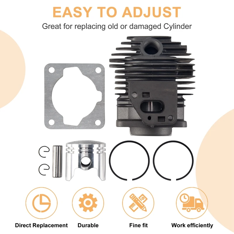 Cylinder Piston Kit 36MM For MITSUBISH TL33 1E36F-2GN Mcculloch B33B 33CC Engine Brush Cutter.Grass Trimmer