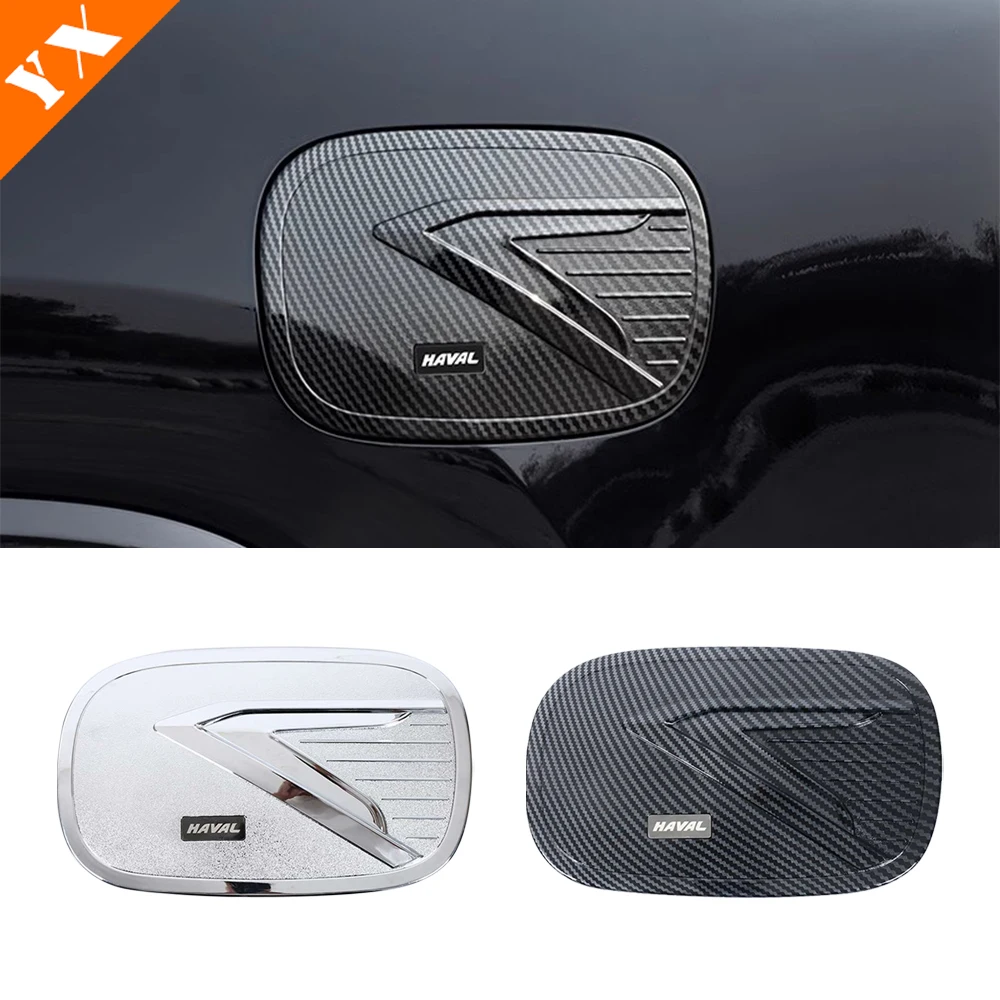 

For H9 Haval 2024 2025 Accessories Car Gas Fuel Tank Cap Decor Protector Garnish Sticker Cover Decoration Anti Hit Cover 1pcs