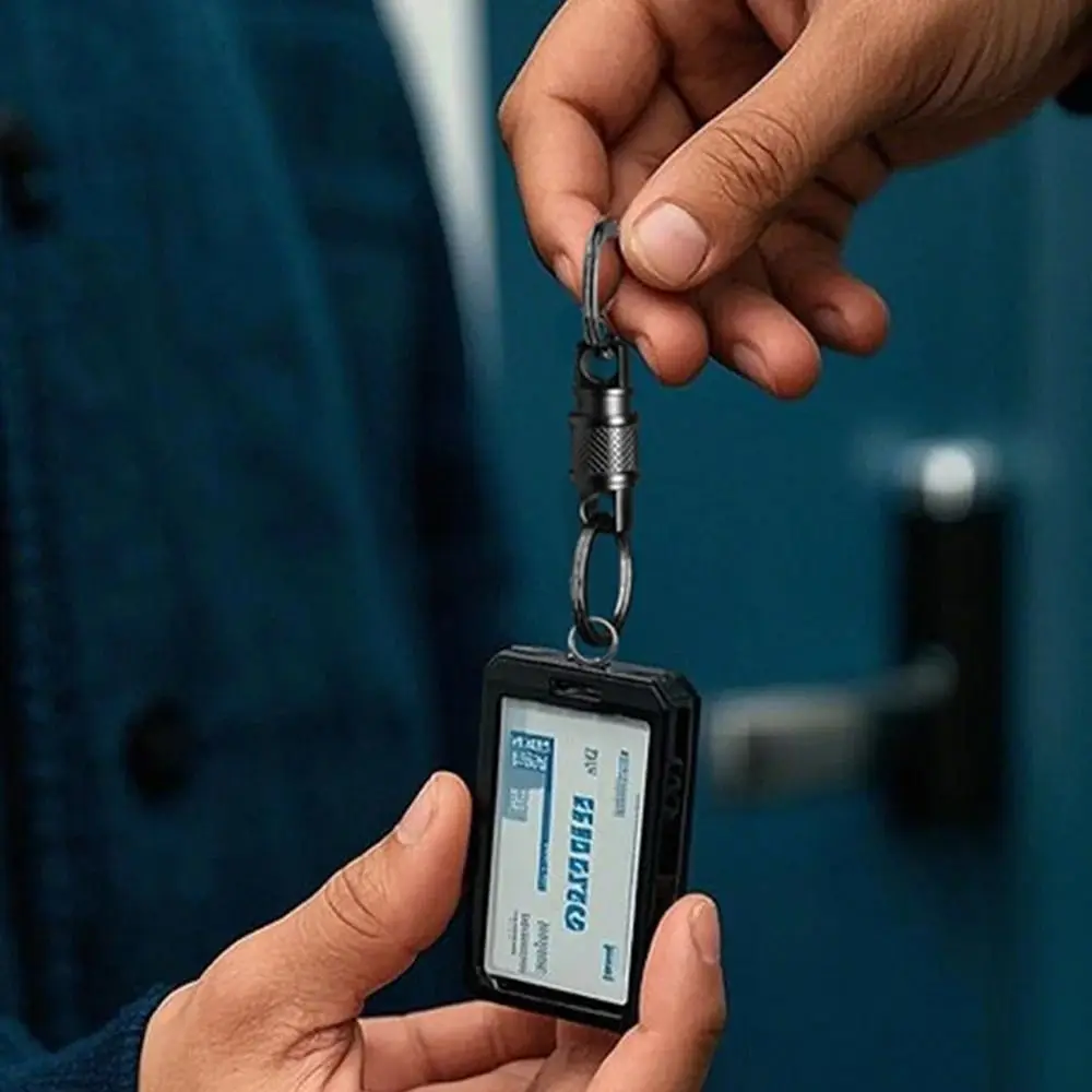 360 Degree Rotation Quick Release Keychain Fast Release Mechanism Multifunctional Design Quick Pull Keyring Keychain