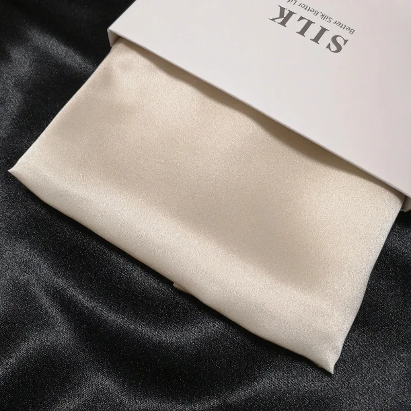 6A Grade  Double Sided 100% Natural Mulberry Silk Pillowcase with Hidden Zipper Pure Silk Pillow Case Touch Soft  Good for Hair