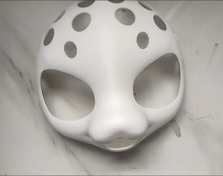 3D Printing Kemono Fursuit Headbase Furry Base Fursuit Mask Cosplay Furry Short snout cat dog universall Skull PLA material Mask