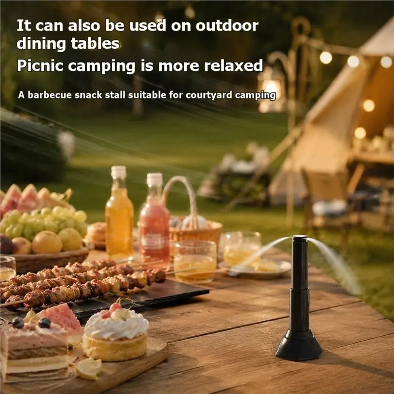 AB41-2Pcs Fly Repellent Fan Safe Soundless Can Drive Flies Away Multi-Functional Portable For Food Protection